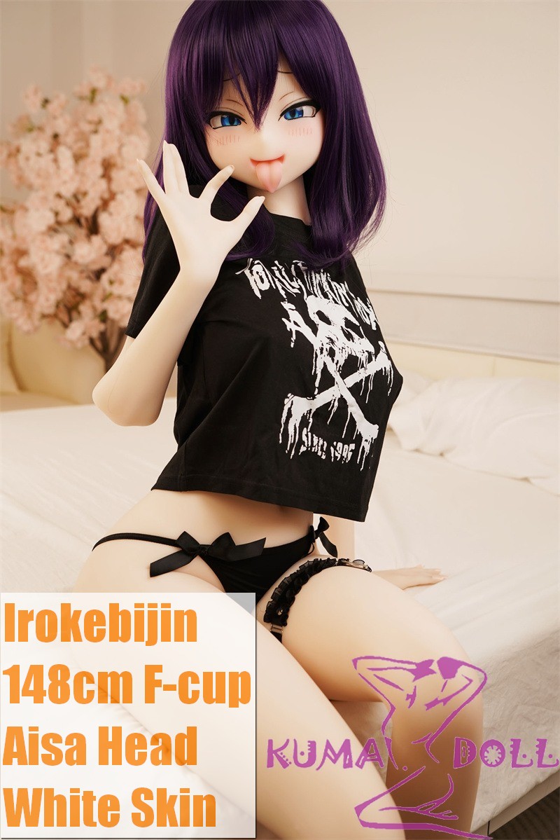 Irokebijin S-TPE Sex Doll 148cm F-cup Aisa Head in Black Top and Garter Stockings