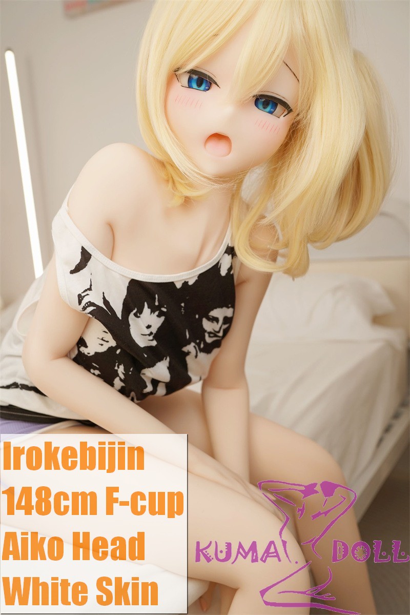 Irokebijin S-TPE Sex Doll 148cm F-cup Aiko Head with Blonde Hair in Tank Top