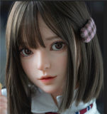 Firefly Diary 160cm G-cup Qiandao Head Full Silicone Sex Doll With Body Make-up in Black Coat
