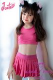 J-cute doll 137cm A-cup GB28 head sex doll full silicone material in Pink Sports Outfit