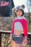 128cm compact silicone doll pink outfit
