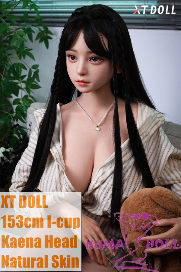 XTDOLL 153cm I-cup Kaena Head Full Silicone Doll Real Love Doll in Beige Shirt Dress