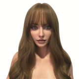 XTDOLL 153cm I-cup Kaena Head Full Silicone Doll Real Love Doll in Beige Shirt Dress