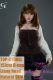 TOP-CYDOLL 157cm D-Cup Liang Head Full Silicone Doll in Black White Dress