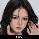 TOP-CYDOLL 168cm F-Cup Bingbing Head Full Silicone Doll in Blue Sweater