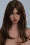 TOP-CYDOLL 157cm D-Cup Liang Head Full Silicone Doll in Black White Dress