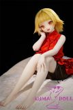 XYGO 142cm AA-cup Xiaoren Silicone Head + TPE Body Anime Doll in Red Dress