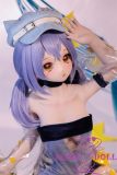 anime doll purple hair full body