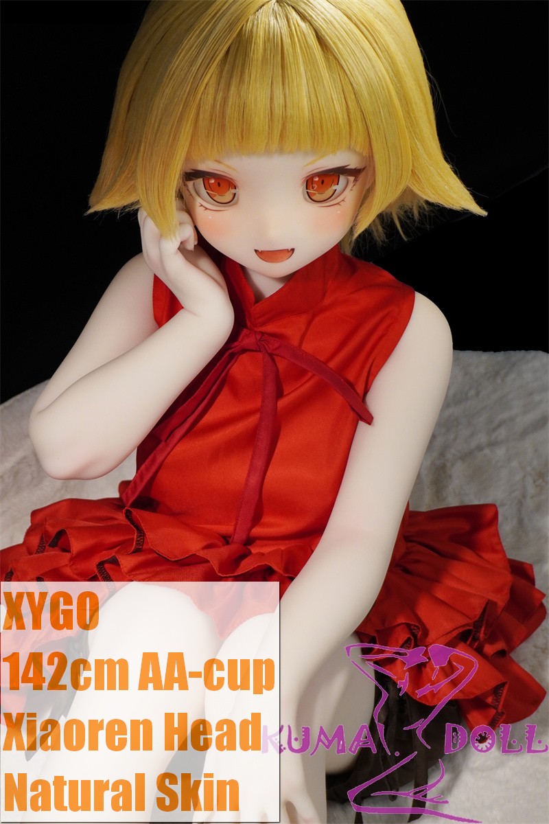 XYGO 142cm AA-cup Xiaoren Silicone Head + TPE Body Anime Doll in Red Dress
