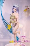 XYGO 141cm C-cup Xiaoxing Silicone Head + TPE Body Anime Doll Purple Hair