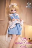 anime doll blue nurse outfit standing