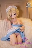 DOLLTA 132cm B-cup Koharu Head Anime Sex Doll  Silicone Head + TPE Body Nurse Outfit