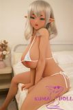 sitting doll white bikini style