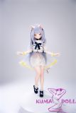 XYGO 142cm AA-cup Kozeni-chan Silicone Head + TPE Body Anime Doll Cat Girl Collaboration with Arino Kozeni
