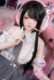 MOZU DOLL 150cm C-cup Cocos Full Silicone Doll Realistic Body Black Long Hair Gaming Girl