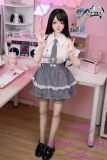 Black hair gaming girl standing pose