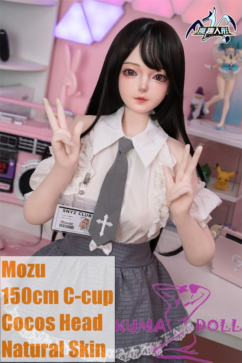 MOZU DOLL 150cm C-cup Cocos Full Silicone Doll Realistic Body Black Long Hair Gaming Girl