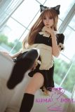 MLW Doll Full Silicone Sex Doll 149cm B-cup Yuna Head in Maid Costume