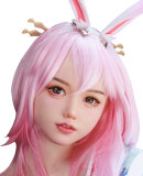 Strawberry Garden 159cm C-cup Mengyin Makeup ① Head Full Silicone Doll Cat Ear Cute Girl
