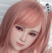 MLW doll Loli Sex Doll 148cm/4ft8 B-cup #75 Tina Soft Silicone Material Head White Dress Sunglasses
