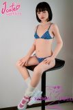J-cute Doll 144cm A-cup AGD38 Head AIO Full Silicone Love Doll in Blue Bikini