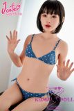 J-cute Doll 144cm A-cup AGD38 Head AIO Full Silicone Love Doll in Blue Bikini