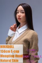 MMXDOLL 156cm E-cup Mengting Head Full Silicone Sex Doll Real Skin Texture in Khaki Knit Dress