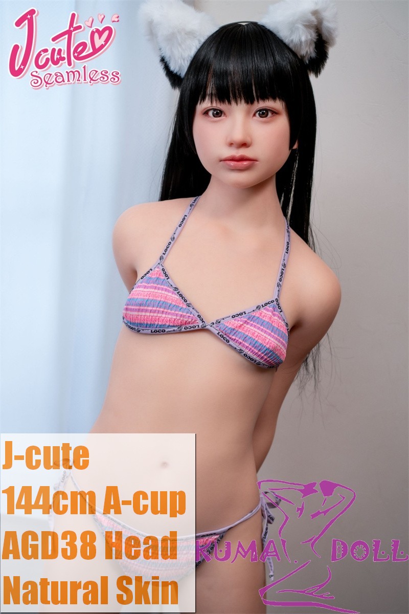 J-cute Doll 144cm A-cup AGD38 Head AIO Full Silicone Love Doll in Purple Bikini