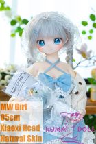 MW Girl Anime Sex Doll 85cm Xiaoxi Head in Blue Dress