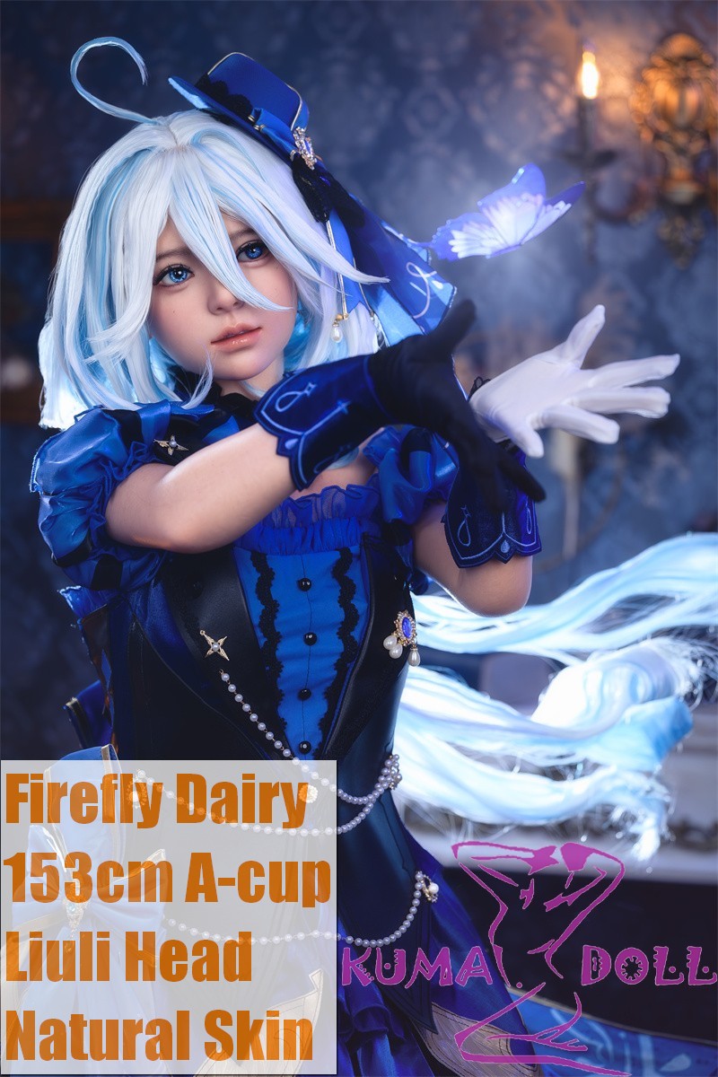 Firefly Diary 153cm A-cup Liuli Full Silicone Sex Doll With Body Make-up Furina Cosplay from Genshin Impact