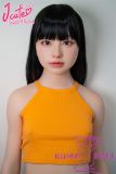 J-cute Doll 144cm A-cup AGD38 Head AIO Full Silicone Love Doll in Orange Top