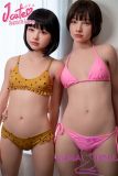 J-cute Doll 153cm B-cup AGE01 Head AIO Full Silicone Love Doll in Pink Bikini