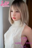 J-cute Doll 153cm B-cup AGE02 Head AIO Full Silicone Love Doll in White Sweater Dress