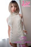 J-cute Doll 153cm B-cup AGE02 Head AIO Full Silicone Love Doll in White Sweater Dress