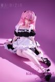 Silicone anime doll sitting pose