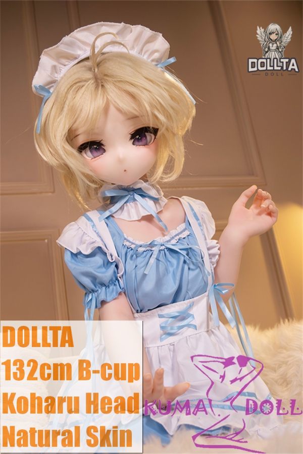 DOLLTA 132cm B-cup Koharu Head Anime Sex Doll  Silicone Head + TPE Body Nurse Outfit