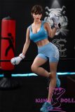 blue boxing gloves silicone doll