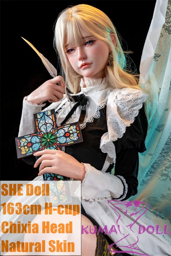 SHEDOLL 163cm/5ft3 H-cup Chixia Head love doll body material customizable in Blonde Hair