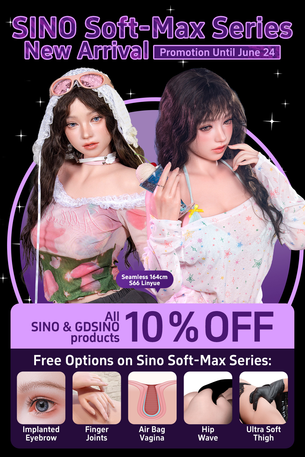 【Sino Promotion Until June 24】Sino Doll Soft-Max Above 143cm Full Silicone Doll  10% OFF Promotion Page