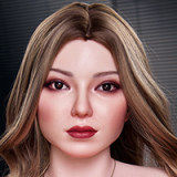 Irontech Doll Full silicone Doll 164cm E-cup S17 Head Dark Tanned Skin White Beret