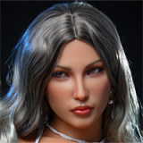Irontech Doll Full silicone Doll 164cm E-cup S17 Head Dark Tanned Skin White Beret
