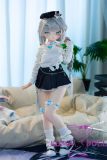 MW Girl Anime Sex Doll 85cm Huili Head Silver Twin Ponytails