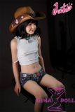 J-cute doll 137cm A-cup GB28 head sex doll full silicone material in Cowboy Outfit