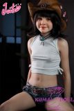 J-cute doll 137cm A-cup GB28 head sex doll full silicone material in Cowboy Outfit