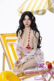 MMXDOLL 156cm E-cup Meng Yi  Head Full Silicone Sex Doll Real Skin Texture in Red Bikini