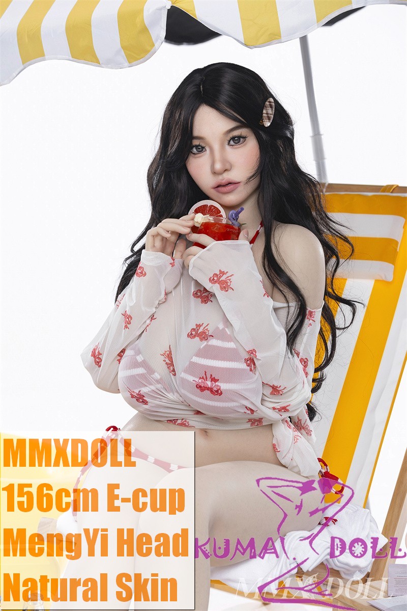 MMXDOLL 156cm E-cup Meng Yi  Head Full Silicone Sex Doll Real Skin Texture in Red Bikini