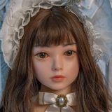AXB Doll 122cm AA-cup AGB28 Head  Full Silicone Doll Realistic Lifelike Sex Doll Princess Dress