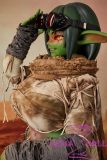 Realistic goblin anime doll side profile
