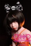 AXB Doll 100cm AA-cup G58# Head Full Silicone Doll Realistic Lifelike Sex Doll Pumpkin Dress