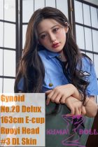 Gynoid  No.20R 163cm E-Cup Silicone Sex Doll Ruoyi Head Deluxe/Basic in Navy Shirt